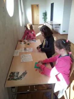 ŠD druháků na výstavě Hry a klamy ve vědecké knihově