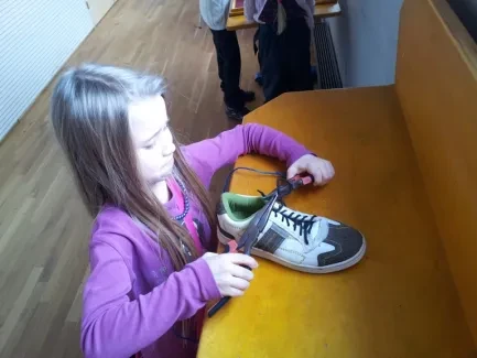 ŠD druháků na výstavě Hry a klamy ve vědecké knihově