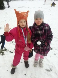Hrátky ve sněhu v družině třeťáků