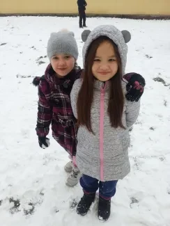 Hrátky ve sněhu v družině třeťáků