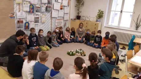 Žehnání adventních věnců