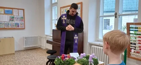 Žehnání adventních věnců