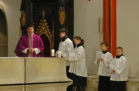 Mše svatá před Vánocemi