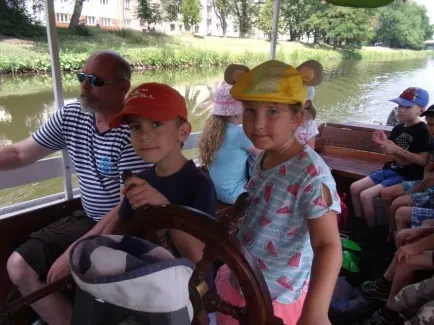 Výlet 1. A - Hučák, projížďka lodí