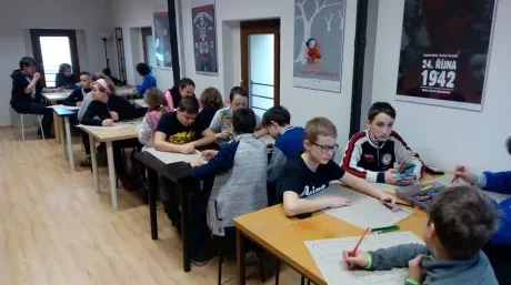 Výtvarná dílna v divadle Drak a VI. A