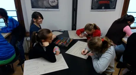 Výtvarná dílna v divadle Drak a VI. A