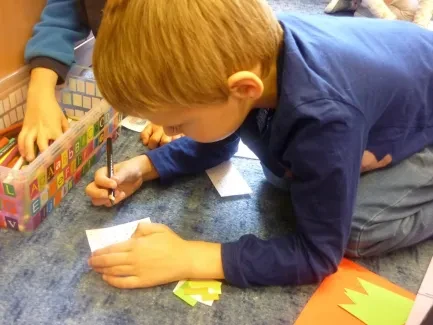 První seznámení s geometrií v 1. B